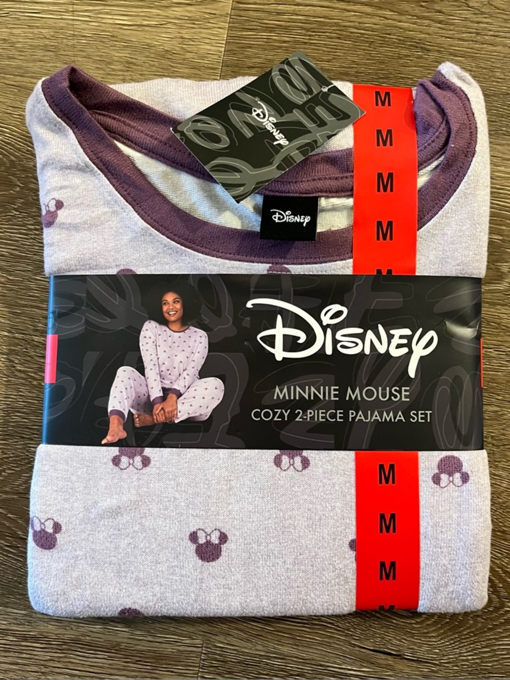 NWT Disney Minnie Mouse Women’s Pajama Set - Purple Cozy 2-Piece